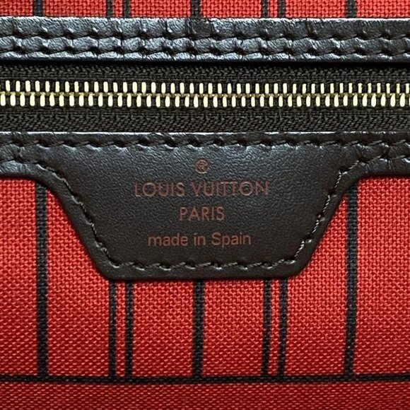 Auth LOUIS VUITTON Neverfull MM Ebene Damier Tote Bag - Picture 13 of 14